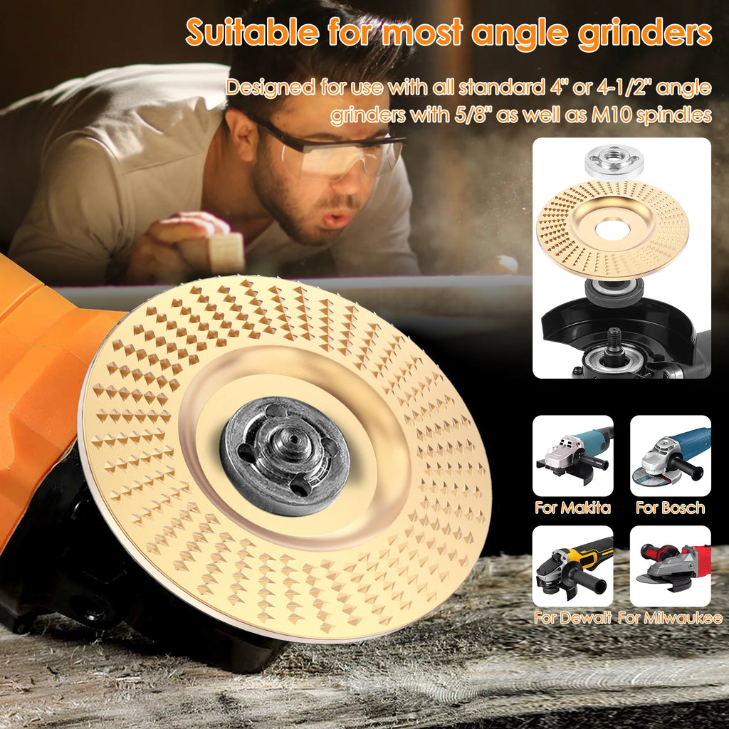 Wood Carving Disc Set – Angle Grinder Grinding Wheel & Burr Rasp Wood Carving Disc Set Richie's