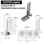 304 Stainless Steel Adjustable Damping Positioning Hinge Damping Hinge Richie's A16
