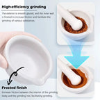 White Ceramic Mortar & Pestle Set | Porcelain Spice Grinder Mortar & Pestle Set Richie's