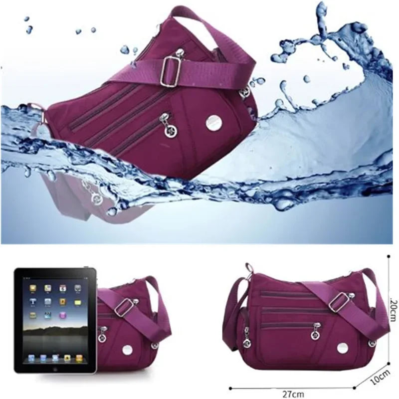 Women's Waterproof Nylon Crossbody Messenger Bag | Mini Travel Crossbody Messenger Bag Richie's