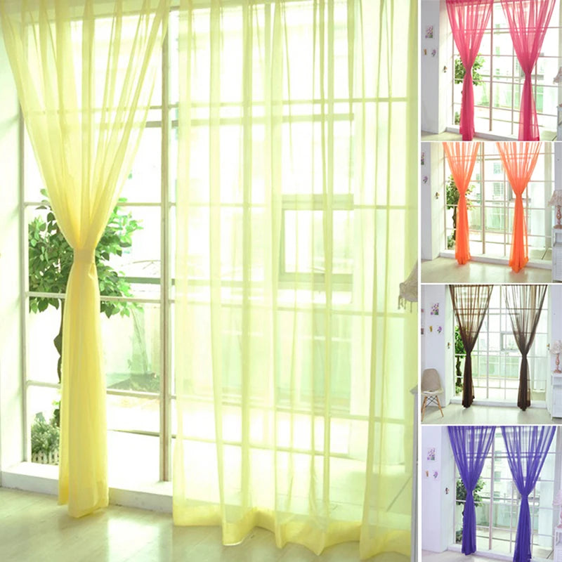 Sheer Gauze Curtain Panel – Modern Light Luxury 100% Polyester Sheer Curtain Panel Richie's