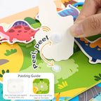 Toddler Busy Book Learning Toy – Farm, Dinosaur & Vehicles Educational Busy Book Richie's