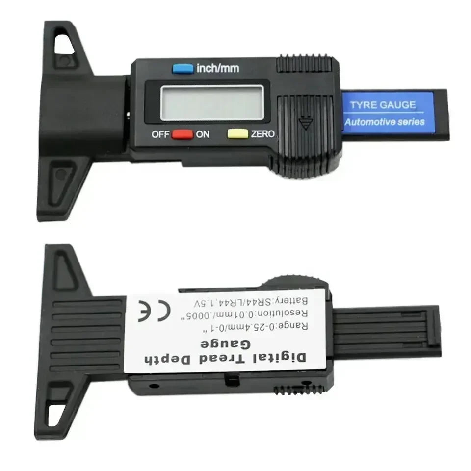 Digital LCD Tire Tread Depth Gauge 0–25mm | Cars & Trucks Tire Tread Gauge Richie's