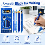 4-Pack Space Astronaut Topper Retractable Gel Pens 0.5mm Black Ink Retractable Gel Pens Richie's