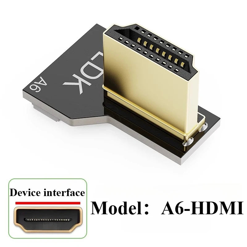 Raspberry Pi 4 Micro HDMI FFC Flat Cable 90° 20-Pin FPV HDMI FFC Cable Richie's HDMI (A6)