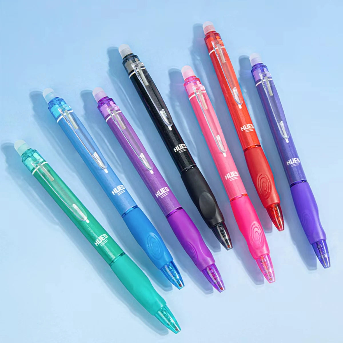 7-Piece Glitter Erasable Gel Pens – 0.5mm Multicolor Fine Nib Erasable Gel Pens Richie's