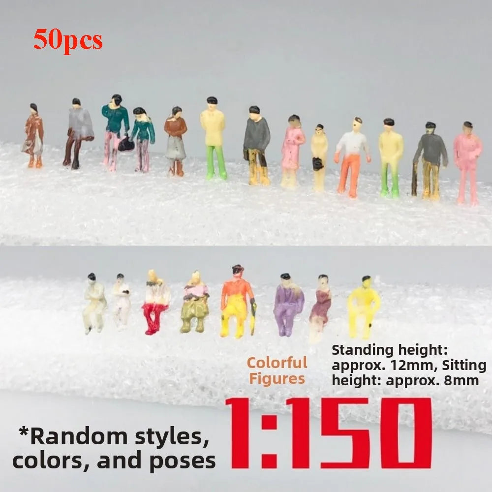 Scale Model People Figures 1:25–1:300 Mixed Poses 10/50pcs Model Miniature Figures Richie's 1-150 50pcs