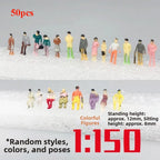 Scale Model People Figures 1:25–1:300 Mixed Poses 10/50pcs Model Miniature Figures Richie's 1-150 50pcs