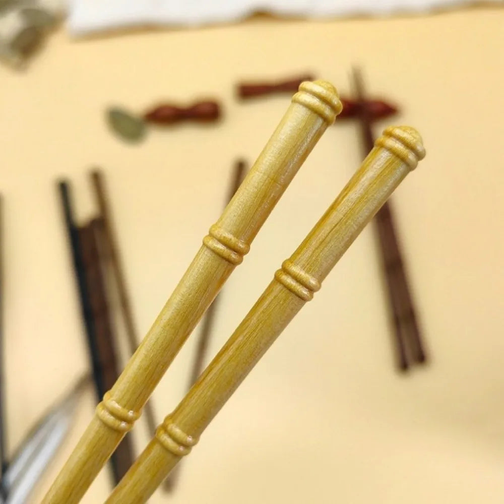 Retro Wooden Chopsticks Japanese Style Sushi Pointed Tips Pair Wooden Chopsticks Richie's B