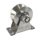 304 Stainless Steel 2" U-Groove Sliding Gate Roller Wheel Bearings Gate Roller Wheel Richie's 16mm V type