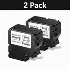 2-Pack Btag 231 Label Tape 12mm Black on White – Brother PT Label Maker Tape Richie's White