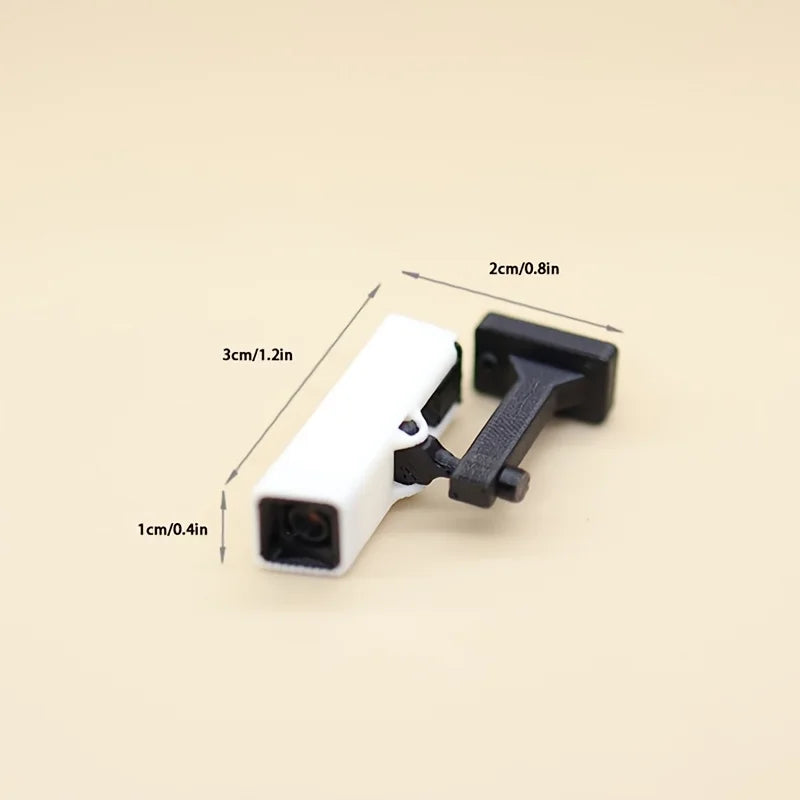 1:12 Scale Miniature Security Camera Props – Dollhouse Decor Set Dollhouse Miniature Prop Richie's