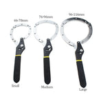 Carbon Steel Oil Filter Strap Wrench 55–115mm | 3 Sizes Oil Filter Wrench Richie's