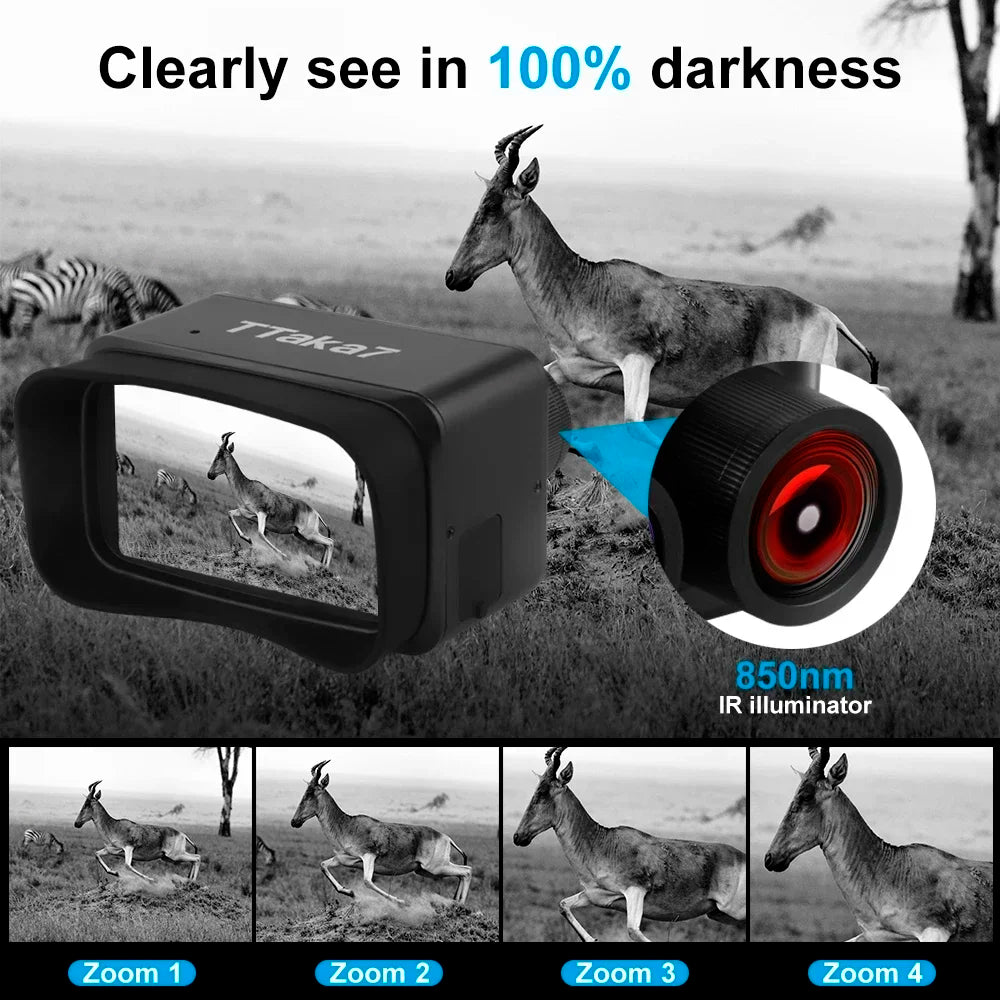 Night Vision Binoculars 4K 48MP | 800M IR Range | 3" Screen Night Vision Binoculars Richie's