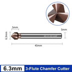 M35 Cobalt Countersink Drill Bit 3 Flutes 90° 6.3–40mm HSS Countersink Drill Bit Richie's 6.3mm