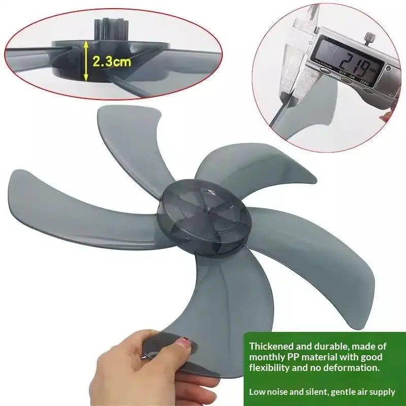 Universal Replacement Fan Blades 5-Blade Set 12–18 Inch with Nut Fan Blade Replacement Richie's