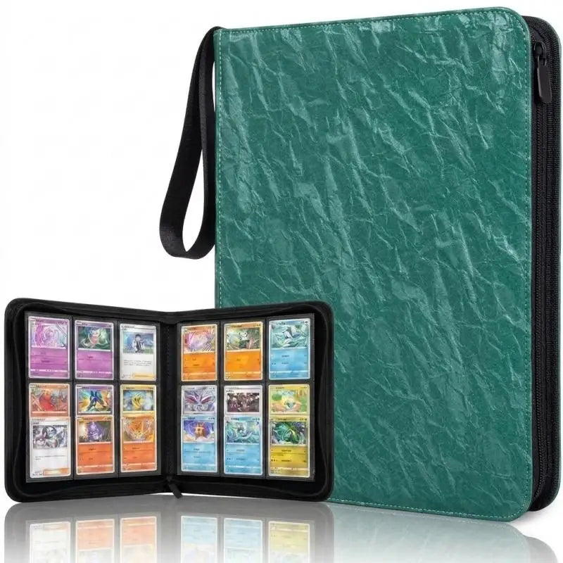 360-Pocket Sports Card Binder Album – Baseball & Football Trading Card Binder Richie's Green Style A