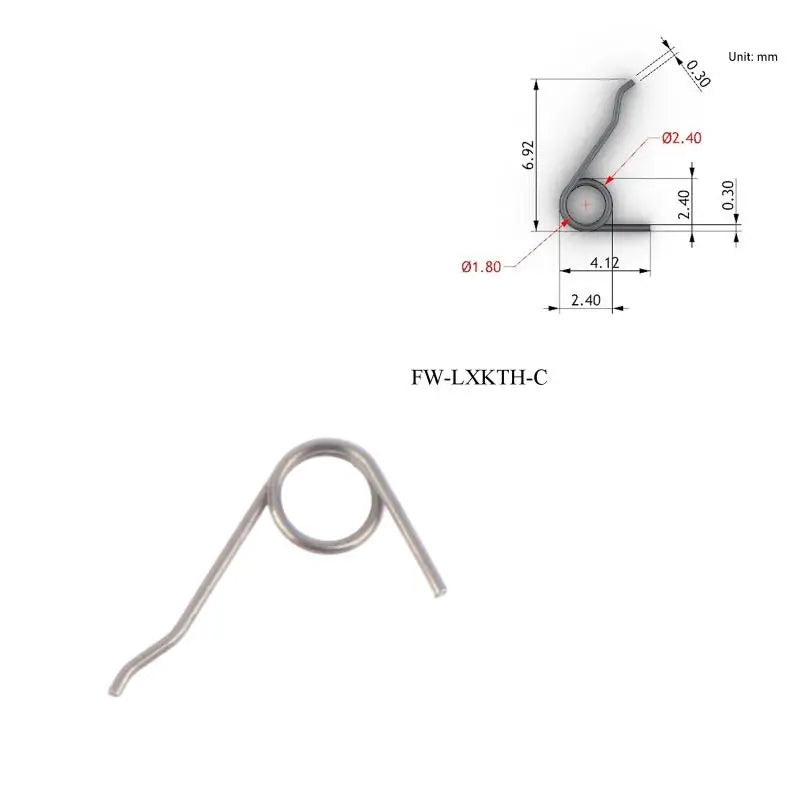 Stainless Steel Mini Torsion Spring 0.3mm for Jewelry Clasps Jewelry Spring Component Richie's C