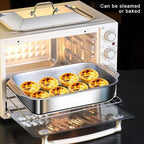 Stainless Steel Baking Pan with Lid – Roasting & Serving Dish Baking Pan Richie's
