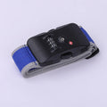 TSA Lock Luggage Strap – Adjustable Password Suitcase Belt Luggage Security Strap Richie's gray blue