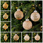Sequin Christmas Bauble Shatterproof Hollow Plastic Xmas Ornament Christmas Ornament Richie's