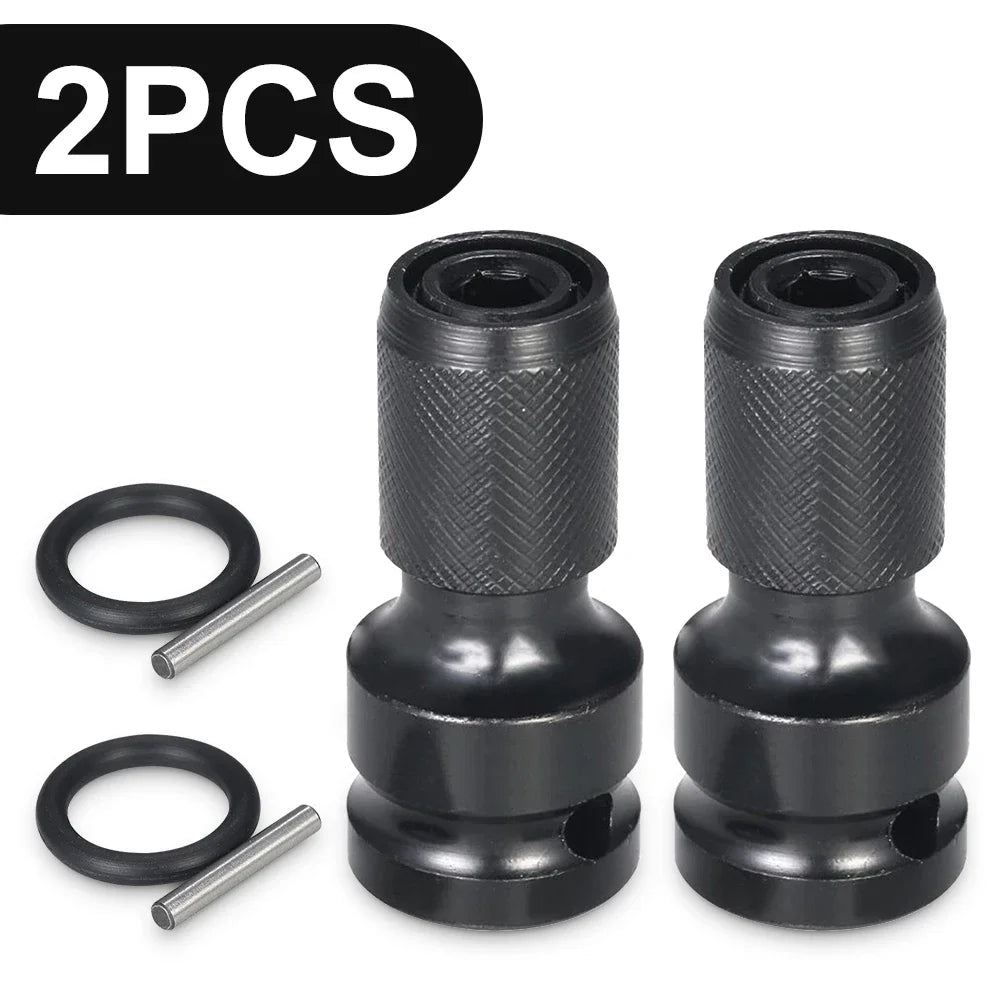 1/2" to 1/4" Hex Socket Adapter Drive Converter – Impact Tool Socket Wrench Adapter Richie's 2 Pcs Upgrade