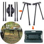 Foldable Metal Camping Table Legs – Adjustable Height DIY Folding Table Legs Richie's