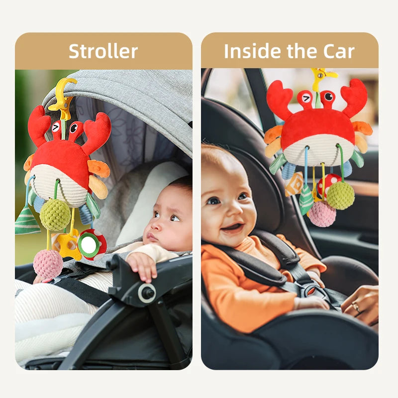Christmas Baby Plush Rattle Toy – Stroller, Crib & Car Seat Baby Plush Rattle Toy Richie's