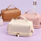 Elegant PU Leather Cosmetic Bag Travel Makeup Organizer Pouch Cosmetic Makeup Bag Richie's