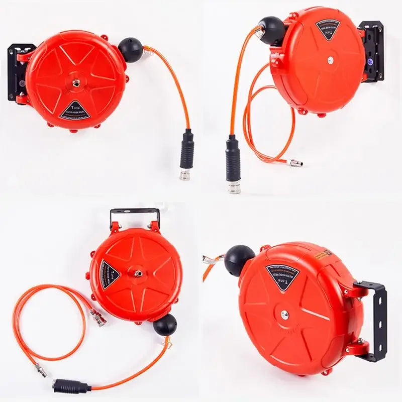 Automatic Rewind Air Hose Reel 10m Wall Mounted Swivel Bracket Air Hose Reel Richie's
