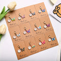 Butterfly Daisy Keychain Pendant – Zinc Alloy Gift Charm Keychain Pendant Richie's random pattern 1pc