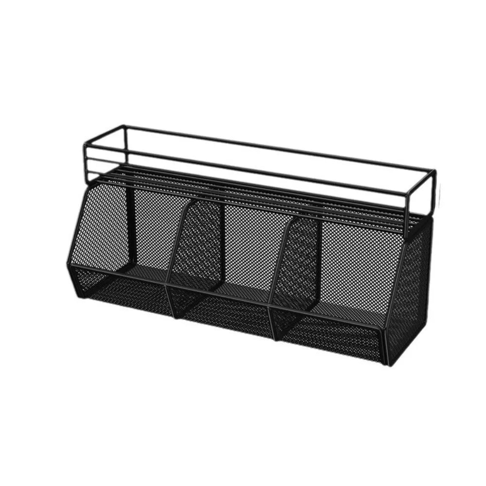 Wall Mounted Kitchen Storage Rack – Carbon Steel Grid Shelf Kitchen Storage Rack Richie's