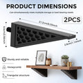 2Pcs ABS Triangular Shelf Brackets – Shed & Garage Organizer Shelf Bracket Set Richie's 2pcs 8inch