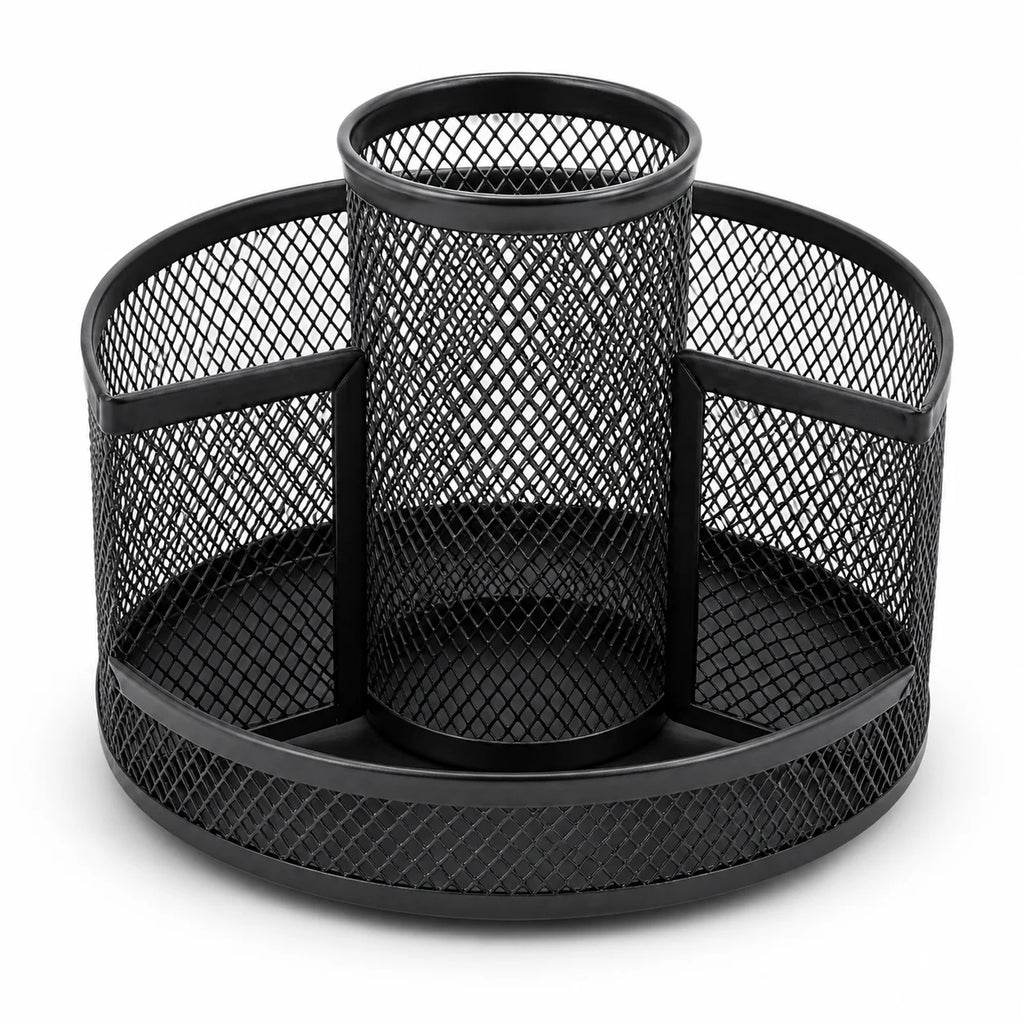 360° Rotating Mesh Desktop Organizer | Metal Pen Holder Desktop Organizer Richie's