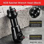 Alloy Steel Ratchet Wrench Head – High Torque Bidirectional Drive Ratchet Wrench Head Richie's Black