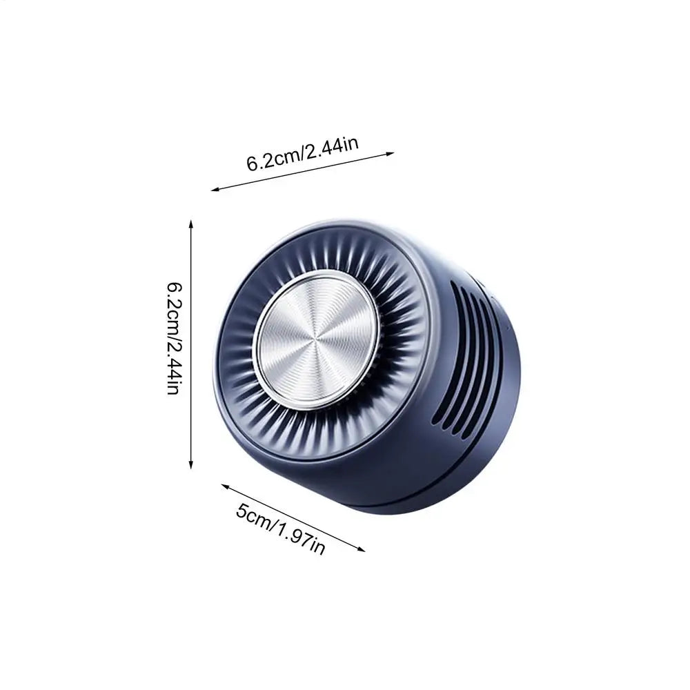 Portable Bladeless Clip Fan – 360° USB Rechargeable Mini Fan Clip-On Personal Fan Richie's Dark Blue