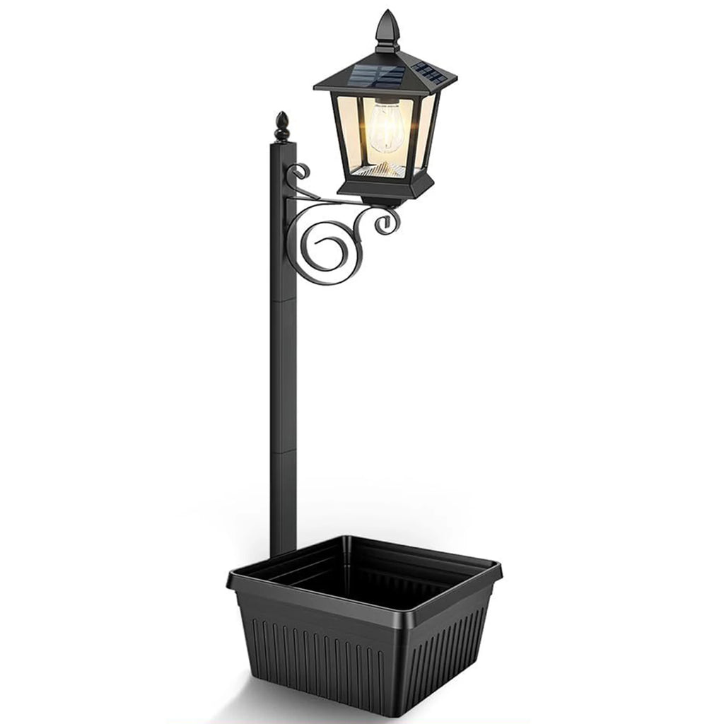 2-in-1 Solar Lamp Post with Planter | IP54 Outdoor Light Solar Garden Lamp Richie's Solar Lamp