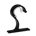 Curtain Rod Brackets & Wall Hook Clips – Aluminum Alloy Curtain Rod Brackets Richie's Black 1PC