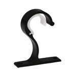 Curtain Rod Brackets & Wall Hook Clips – Aluminum Alloy Curtain Rod Brackets Richie's Black 1PC