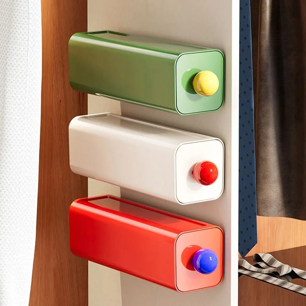 Stackable Desk Storage Box – Space-Saving Stationery Organizer Desk Storage Organizer Richie's Red-Green-White-3pcs