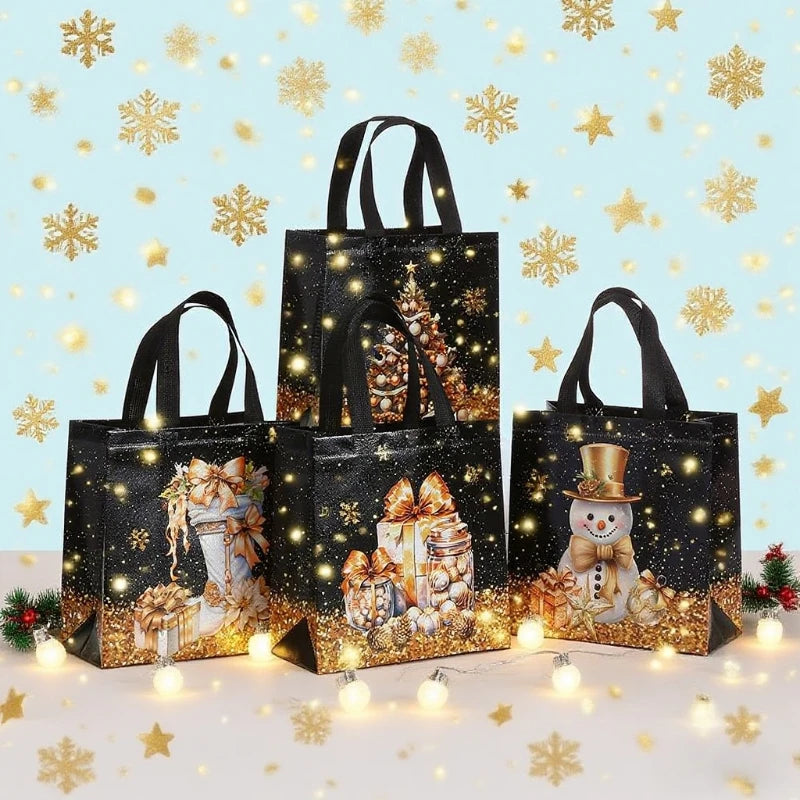Christmas Gift Bags – Snowman, Tree & Stocking Non-Woven Totes Christmas Gift Bags Richie's