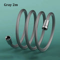 Anti-Kink Braided Shower Hose G1/2 Flexible Water Pipe Shower Hose Richie's 2M Gray