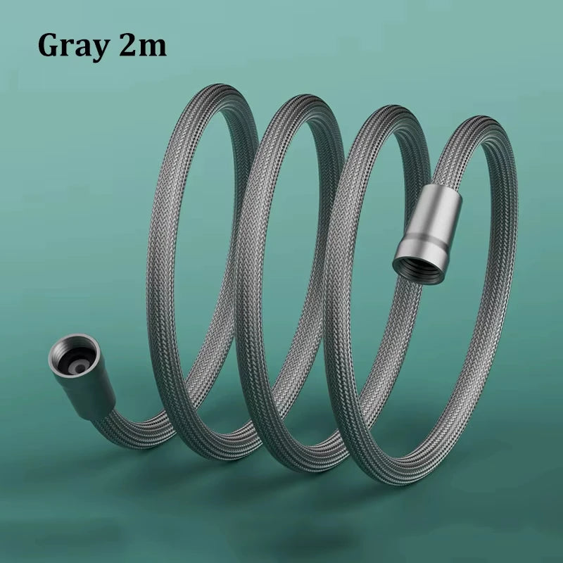 Anti-Kink Braided Shower Hose G1/2 Flexible Water Pipe Shower Hose Richie's 2M Gray