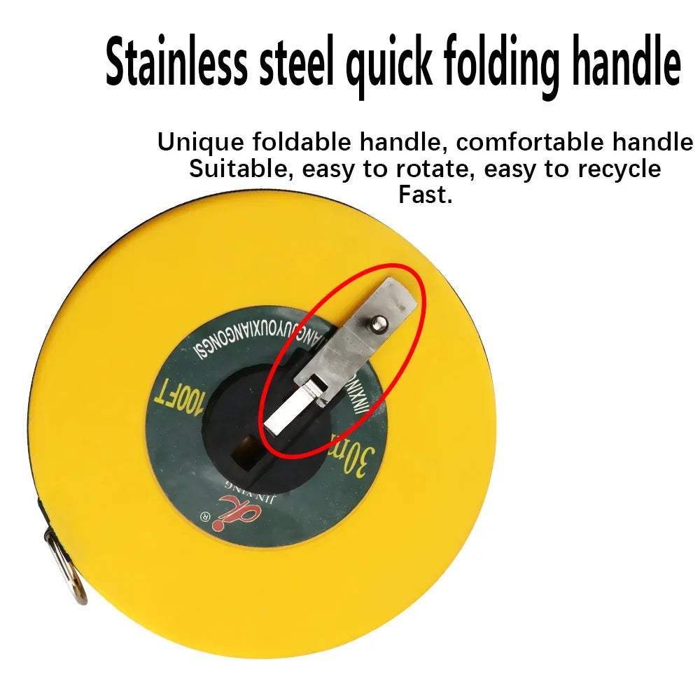 20m Fiberglass Tape Measure – Long Survey Measuring Tape Fiberglass Tape Measure Richie's
