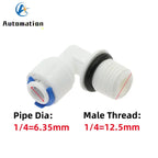 5Pcs RO Water Quick Elbow Fittings – 1/4" & 3/8" Tube Connectors Pipe Elbow Fittings Richie's
