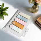 Cat Paw Page Markers – Transparent Sticky Index Tabs for Books Sticky Page Markers Richie's light orange