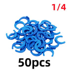 5Pcs RO Water Quick Elbow Fittings – 1/4" & 3/8" Tube Connectors Pipe Elbow Fittings Richie's Blue Clip 1I4-50Pcs Elbow Pipe to Male