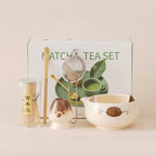 Japanese Matcha Tea Set – Ceramic Bowl & Whisk Gift Box 2/5/7pcs Matcha Tea Set Richie's 5pcs yellow