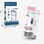 Kids Portable Microscope 80–200X Science Educational Toy Kids Science Microscope Richie's Lz8906-Pink
