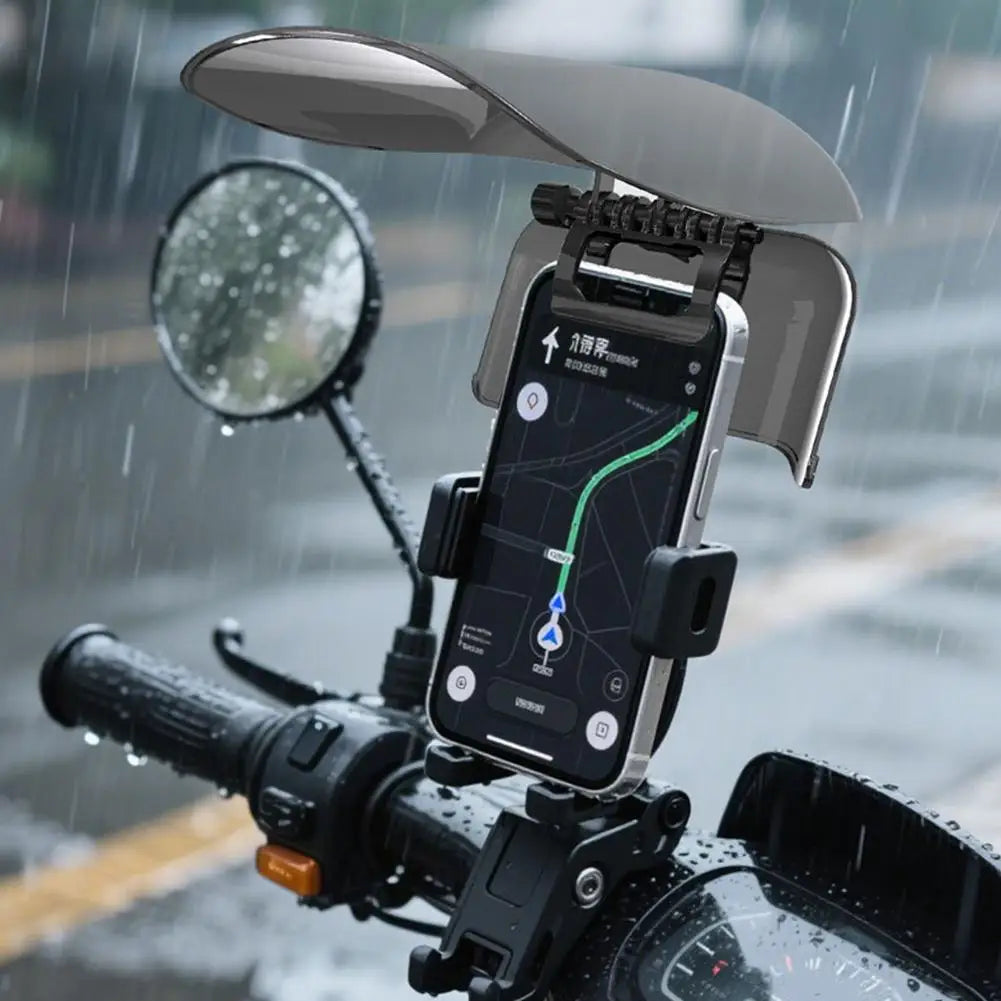 Motorcycle Phone Sun Shade – Rainproof UV Anti-Glare Visor Phone Mount Accessory Richie's